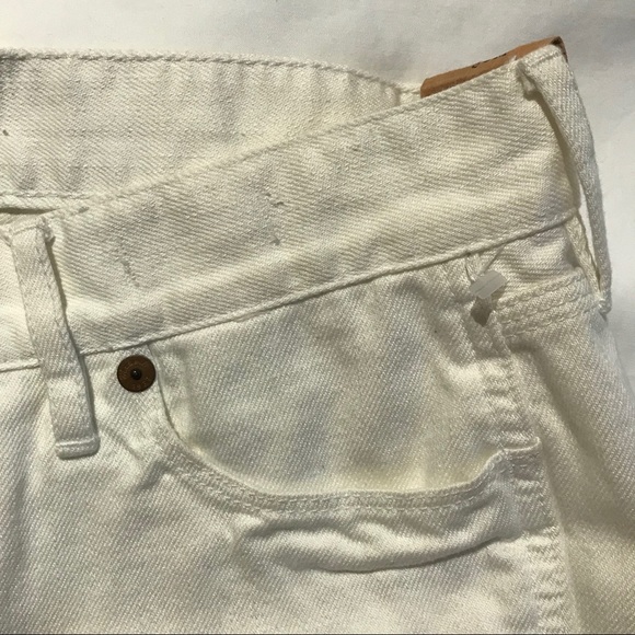 Madewell Off White Denim Shorts Size 26 NWT - Picture 4 of 5